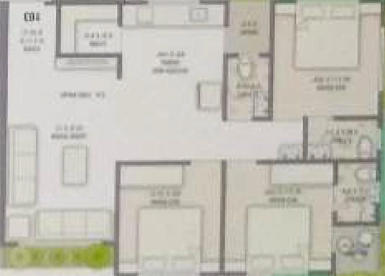 3 BHK Flat in GC Lake View Heights in Dabholi, Surat - Image 818296