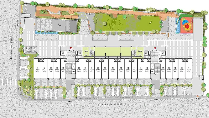 Master Plan of Penguin Vinayak Skydeck in Raysan, Gandhinagar - Image 150739