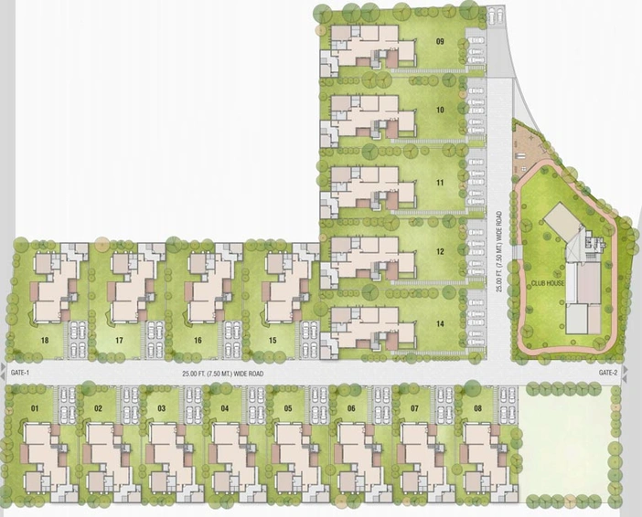 Master Plan of Constera Anurita in Thaltej, Ahmedabad - Image 112874