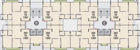 Floor Plan of Earth Omnium Square in Nava Naroda, Ahmedabad - Image 95932