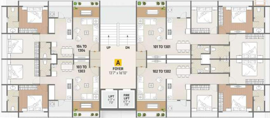 Floor Plan of Shreekunj Kahaan in Nava Naroda, Ahmedabad - Image 95943