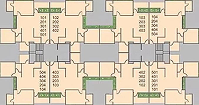 Floor Plan of Shree Rang Oasis in Randesan, Gandhinagar - Image 169096