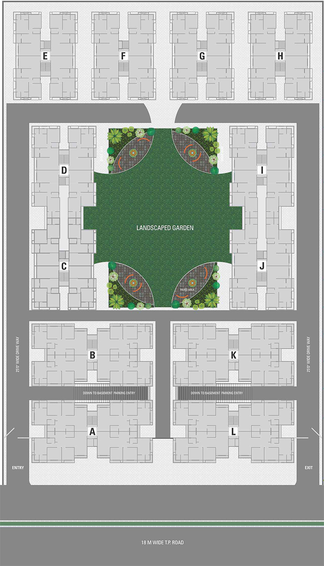 Master Plan of Madhuram Greens in Sargasan, Gandhinagar - Image 149951