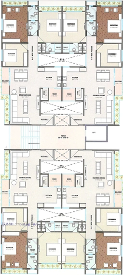 Floor Plan of Mariott Parklane Garden in Raysan, Gandhinagar - Image 149962