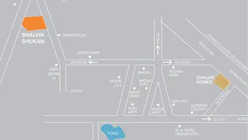 Location of Aakar Shalvik Shukan Appartment - Image 150005