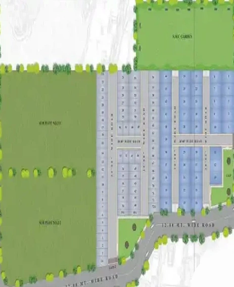 Master Plan of Savani Prayosha Park in Dindoli, Surat - Image 175785