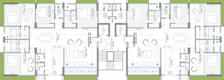 Floor Plan of Avantis Ofira Posh in Vesu, Surat - Image 175439
