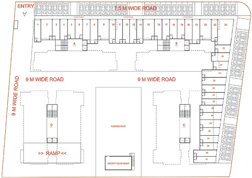 Master Plan of SB Satvan Harmony in Koba, Gandhinagar - Image 148550