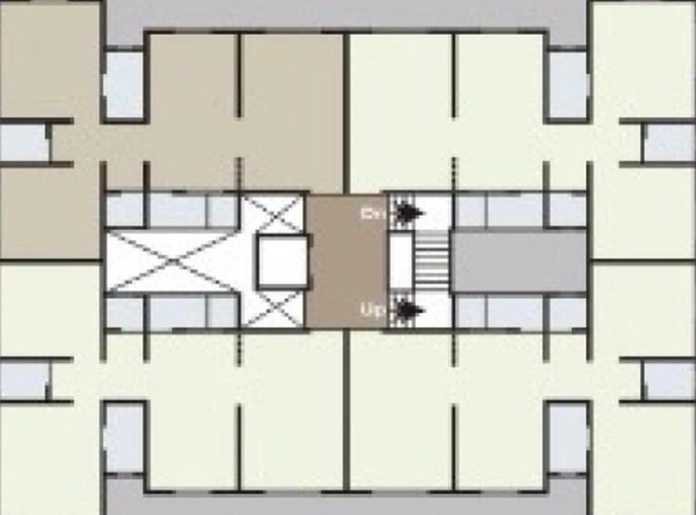 Floor Plan of 3K Shyam Shrusti in Godadara, Surat - Image 179268