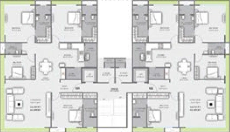 Floor Plan of Pratham Ganesa in Pal Gam, Surat - Image 176360