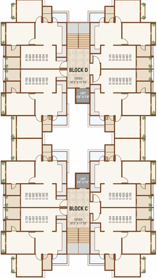 Floor Plan of Pooja Heaven in Dahegam, Gandhinagar - Image 148740