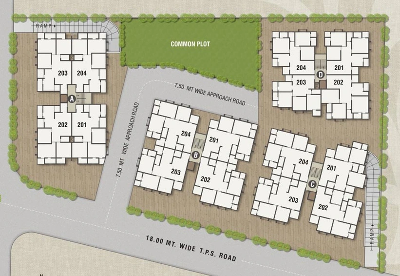 Master Plan of Sahajanand Devkrupa Avenue in Hathijan, Ahmedabad - Image 96244