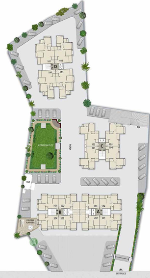 Master Plan of Sahajanand Oasis in Memnagar, Ahmedabad - Image 96250