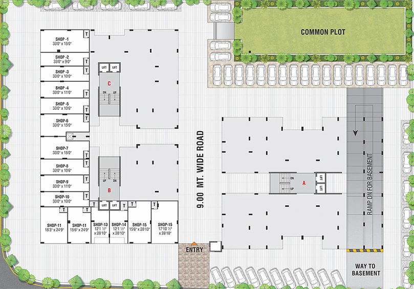 Master Plan of SK Sarthak Shreenand in Kudasan, Gandhinagar - Image 149657