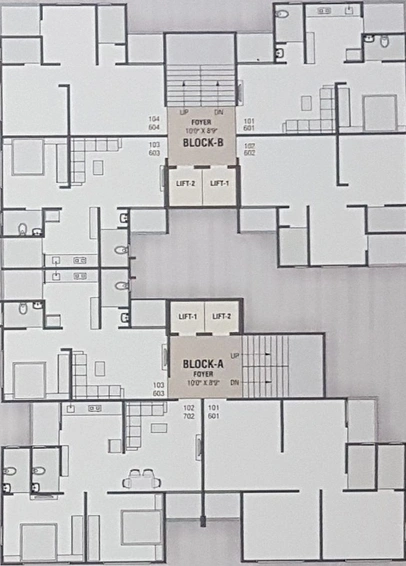 Floor Plan of Jaydee Shiv Suraj 48 in Vavol, Gandhinagar - Image 149532