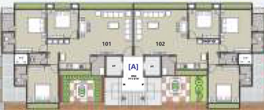 Floor Plan of Shukan Rivera in Singanpor, Surat - Image 179254