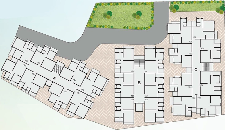Master Plan of Shree Labh Residency in Pethapur, Gandhinagar - Image 149124
