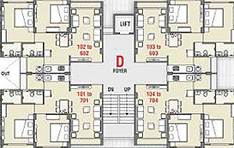 Floor Plan of Shiv Siddheshwari Gold in Pethapur, Gandhinagar - Image 166063