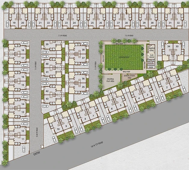 Master Plan of Ganesh Exotica in Khoraj, Gandhinagar - Image 148806