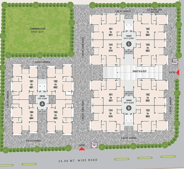 Master Plan of Mahalaxmi Satvam Greens in Kudasan, Gandhinagar - Image 148823