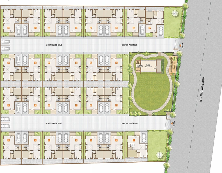 Master Plan of Skylyd Siddheswari Bungalows in Pethapur, Gandhinagar - Image 148374