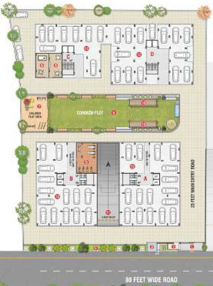 Master Plan of Sarthak Fortune in Randesan, Gandhinagar - Image 148351