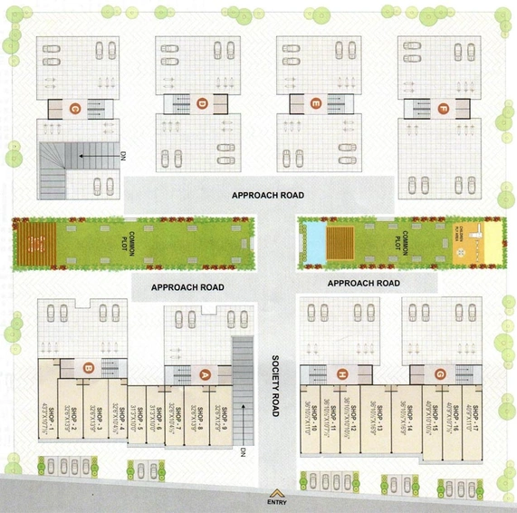 Master Plan of KV Satva Shiv Elegance in Nikol, Ahmedabad - Image 97572