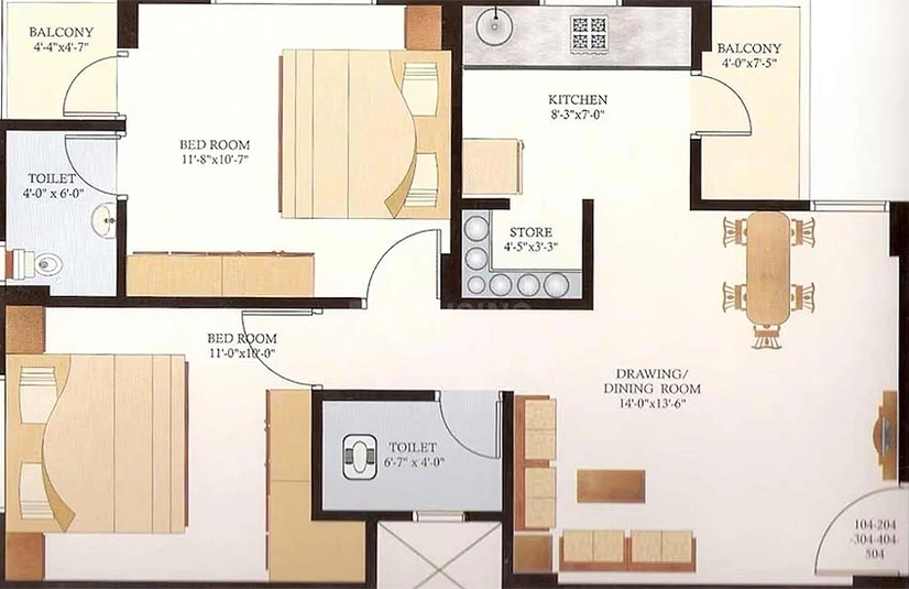 2 BHK Flat in Omkar Shivashray Residency in Kalol, Gandhinagar - Image 816136