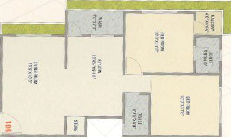 2 BHK Flat in Amideep Royal Hills in Mota Varachha, Surat - Image 819203