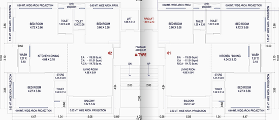 Floor Plan of Shivay Shivalik Celebration in Vesu, Surat - Image 96297