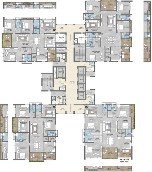 Floor Plan of My Home Nishada in Kokapet, Hyderabad - Image 198370
