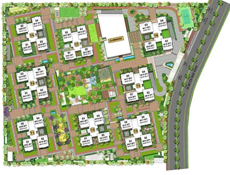 Master Plan of My Home Nishada in Kokapet, Hyderabad - Image 198371