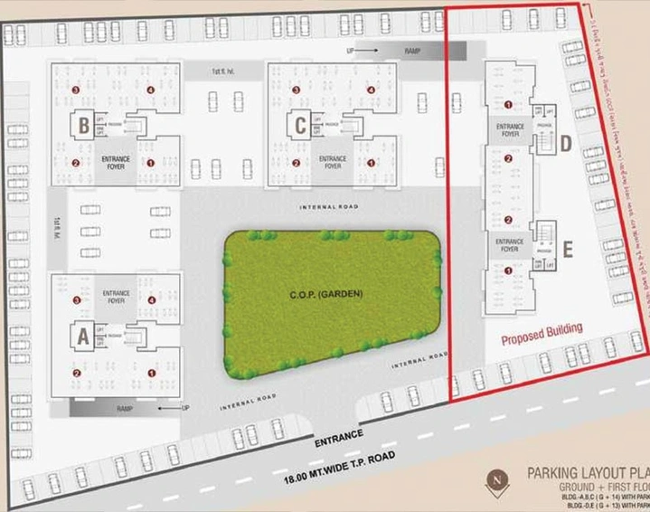 Master Plan of Aakar Tapi Enclave in Singanpor, Surat - Image 180056