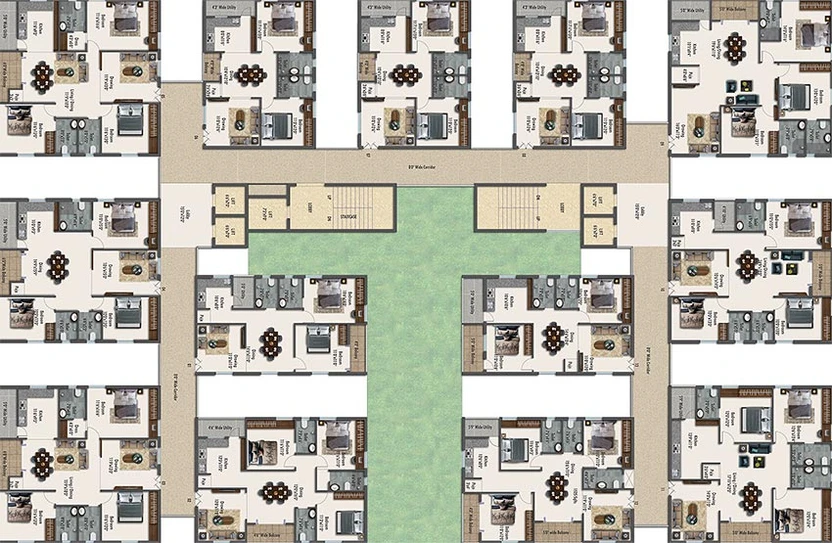 Floor Plan of Syamantaka Aurum in Bachupally, Hyderabad - Image 172864