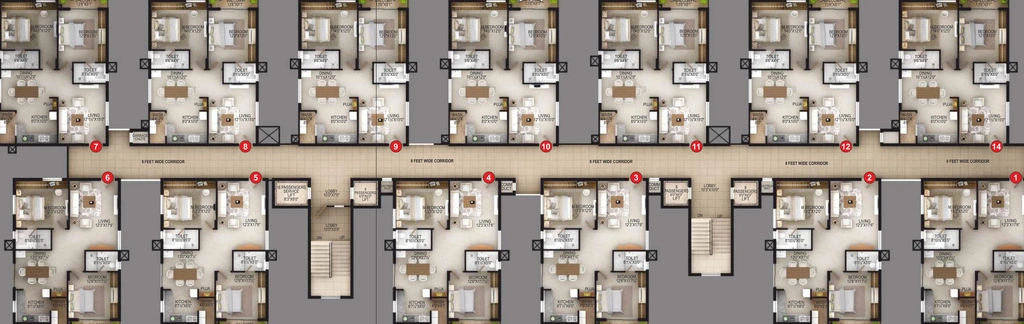 Floor Plan of EIPL Apila in Gandipet, Hyderabad - Image 172813