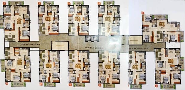 Floor Plan of Sri Gayatri Towers in Nizampet, Hyderabad - Image 172871