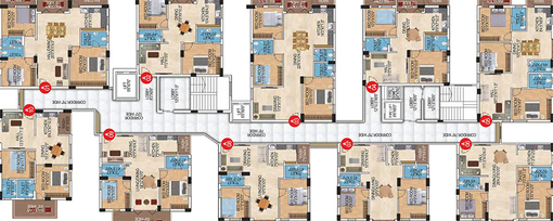 Floor Plan of Lakshmi Cadillac in Kondapur, Hyderabad - Image 172892