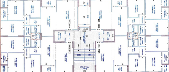Floor Plan of Vitoria Hills in Adajan, Surat - Image 181388