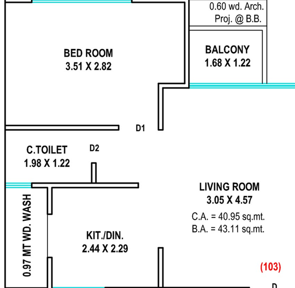 3 BHK Flat in Sai Capital Nexus in Palanpur, Surat - Image 818185