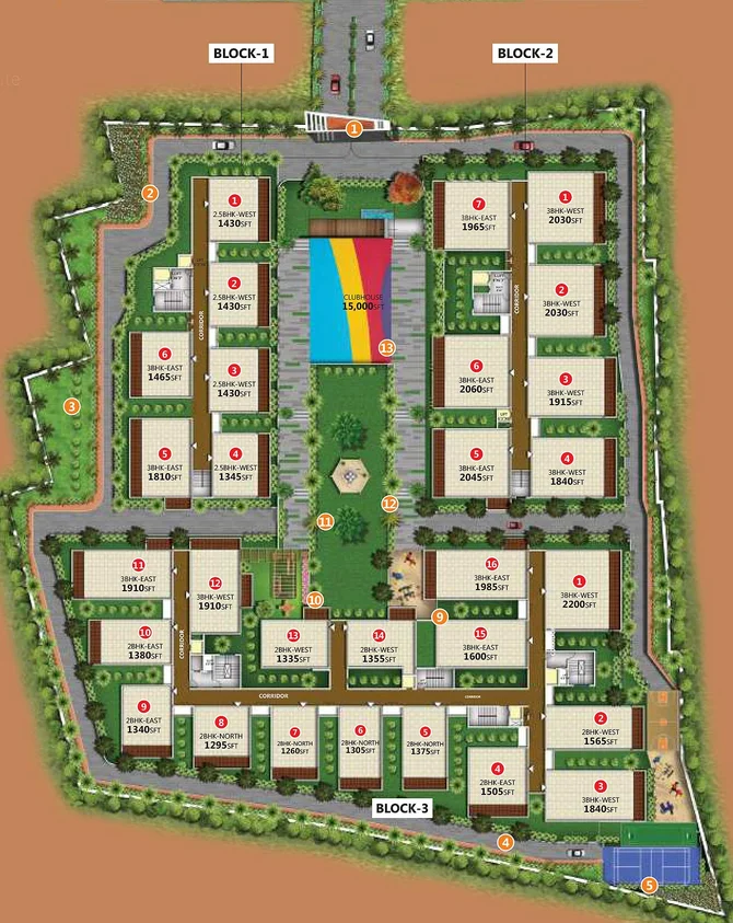 Master Plan of Aashvi Urban Habitat in Uppal, Hyderabad - Image 172799