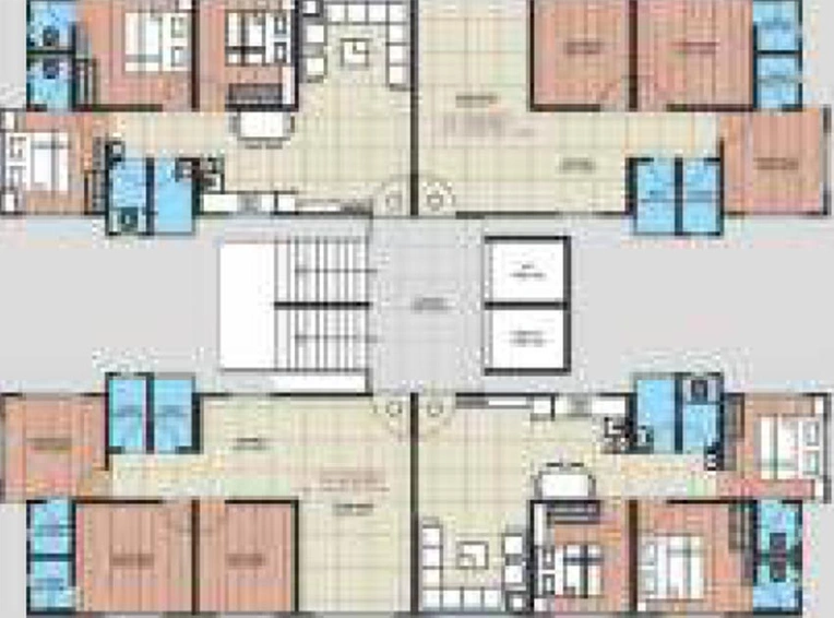 Floor Plan of Shree Amba Luxuria Phase 1 in Kamrej, Surat - Image 176595
