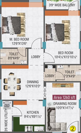 2 BHK Flat in Panchajanya Syamala Elite in Bachupally, Hyderabad - Image 817422
