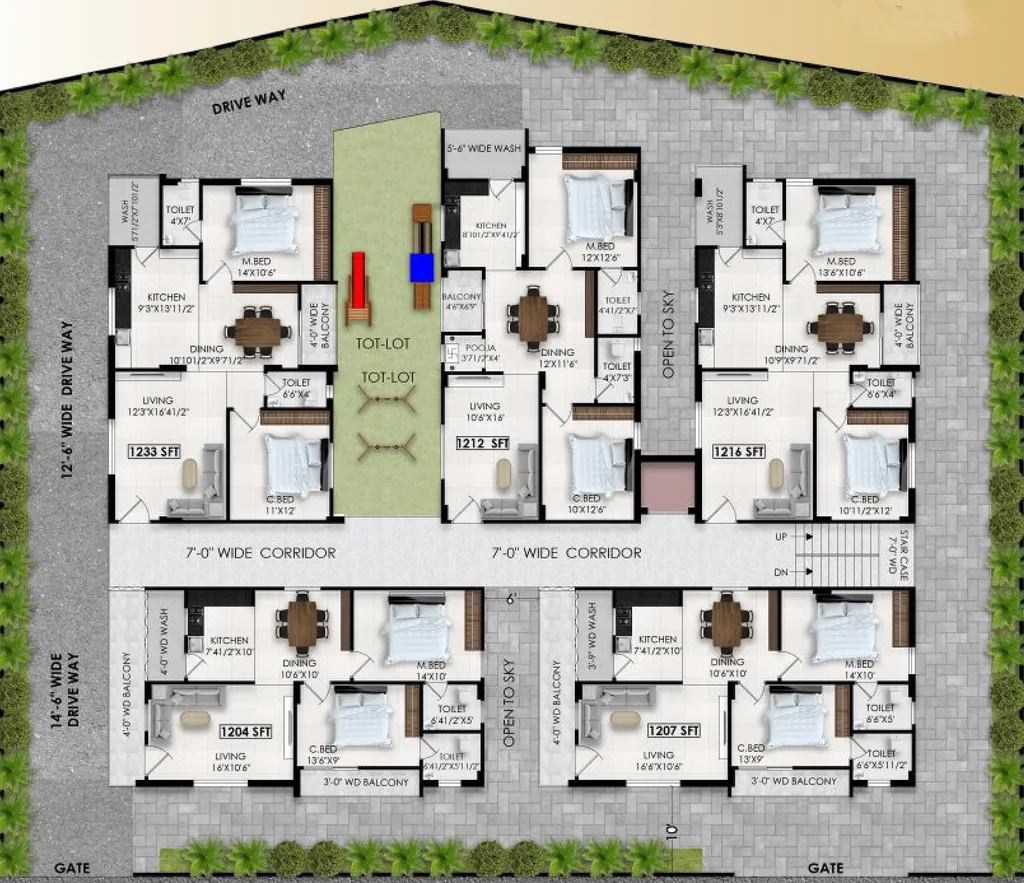 Master Plan of AGMR Vishnu Nilayam in Bachupally, Hyderabad - Image 172652