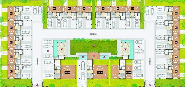 Master Plan of Shanta Godavari Luxury Villa in Vesu, Surat - Image 178930