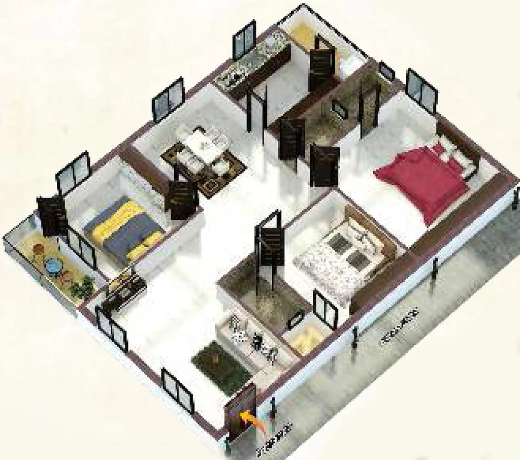 3 BHK Flat in Srinidhi Indraprastha Residency in Bachupally, Hyderabad - Image 817362