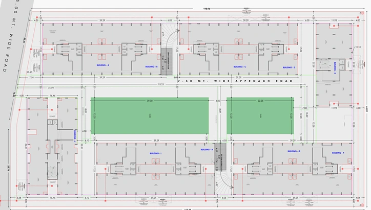 Master Plan of Akshat Residency in Variav, Surat - Image 96340