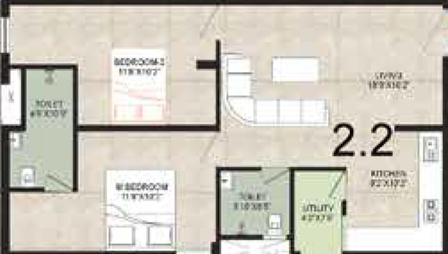 2 BHK Flat in Cozy Essence Elite in Kompally, Hyderabad - Image 817245