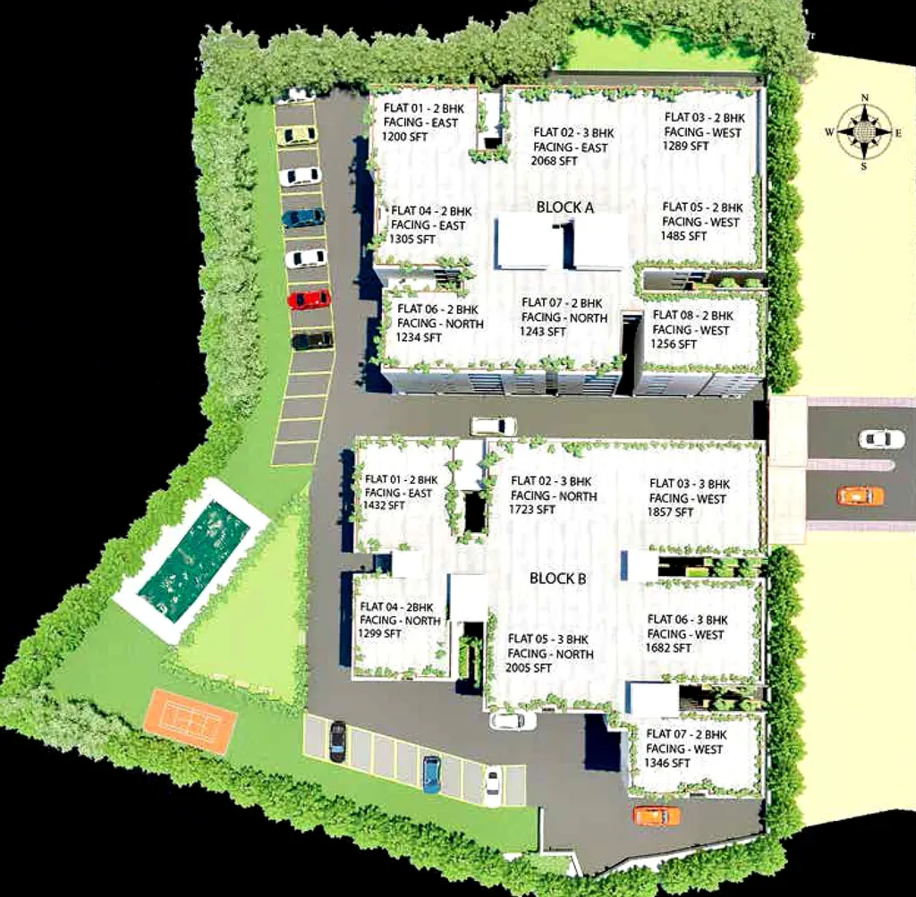 Master Plan of Cozy Essence Elite in Kompally, Hyderabad - Image 172303