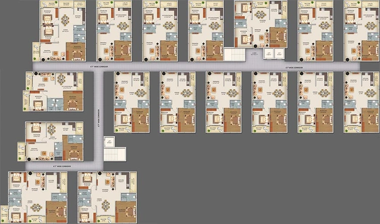 Floor Plan of ELV Cosmopolis in Adibatla, Hyderabad - Image 172357