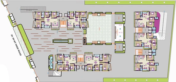 Master Plan of Meera Tapti Greenz in Mota Varachha, Surat - Image 180075